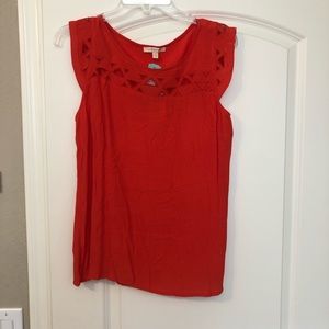Red dressy tank top